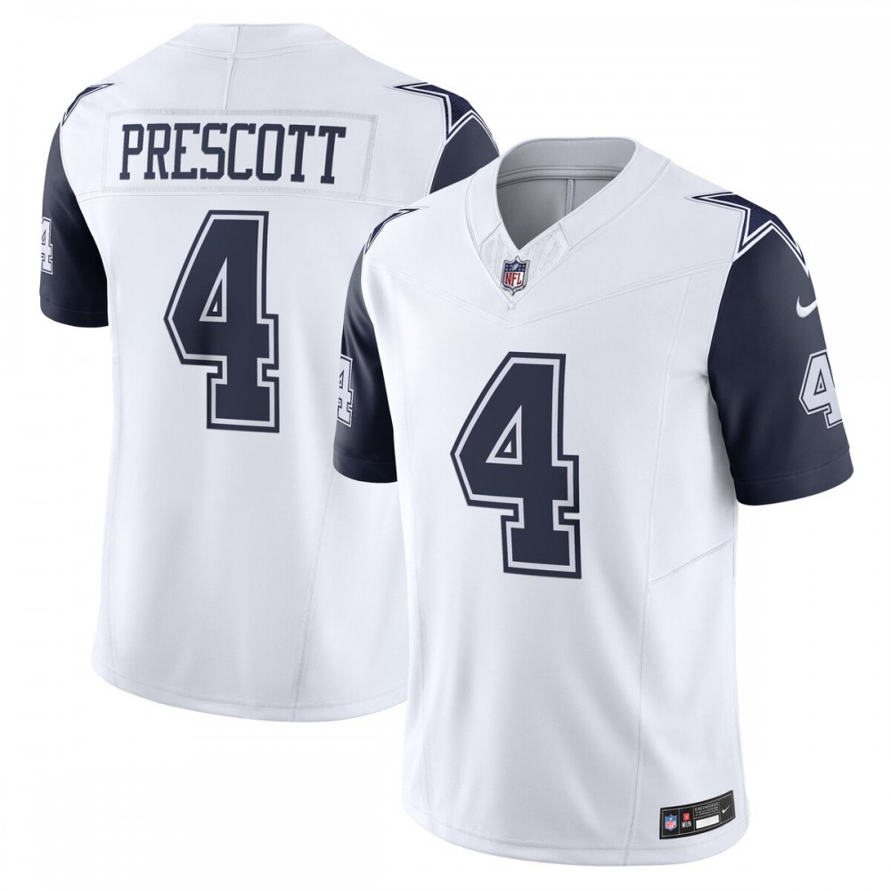 Dak Prescott Dallas Cowboys Nike Vapor F.U.S.E. Limited Jersey - White-GridironStore